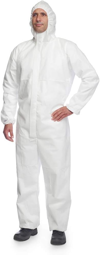 Combinaison DuPont ProShield 20 blanche XL type 5/6 en lot de 5 pièces