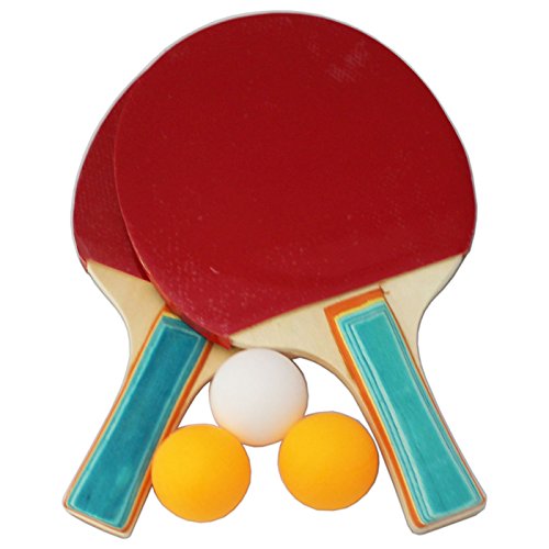 KL Estuche con 2 Palas de Ping-Pong y 3 Pelotas