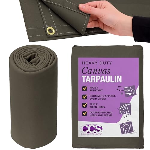 CCS Waterproof Canvas Tarp 21oz Heavy Duty