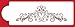 Designer Stencils Princess Lace 4 Cake foodgrade stencil, 3.5 x 10.5, Beige/Semi-Transparent