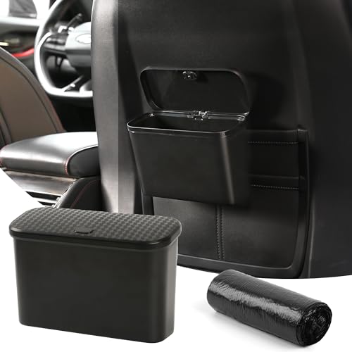 Image of Car Trash Can, Waterproof Multi Functional Auto Trash Bin for Door /Console /Seat Back,Leak-Proof Trash Can for Car, Truck, SUV - Essential Car Accessories for Organization (black2)