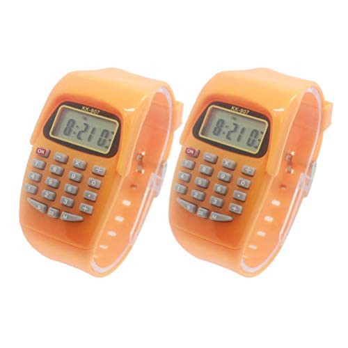 POPETPOP Reloj de Calculadora Muñeca de Reloj Digital Calculador Portátil para Niños Cover