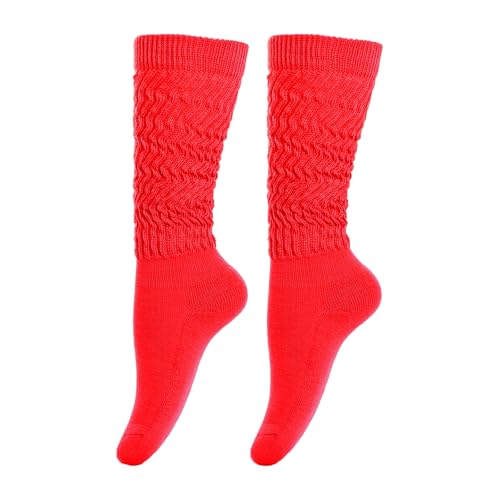 Image of Gvhntk Slouch Socks Women 80s 90s Scrunch Socks Extra Long Slouchy Sock Knee High Sock