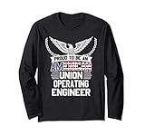 American Union Operating Engineer Pride Long Sleeve T-Shirt