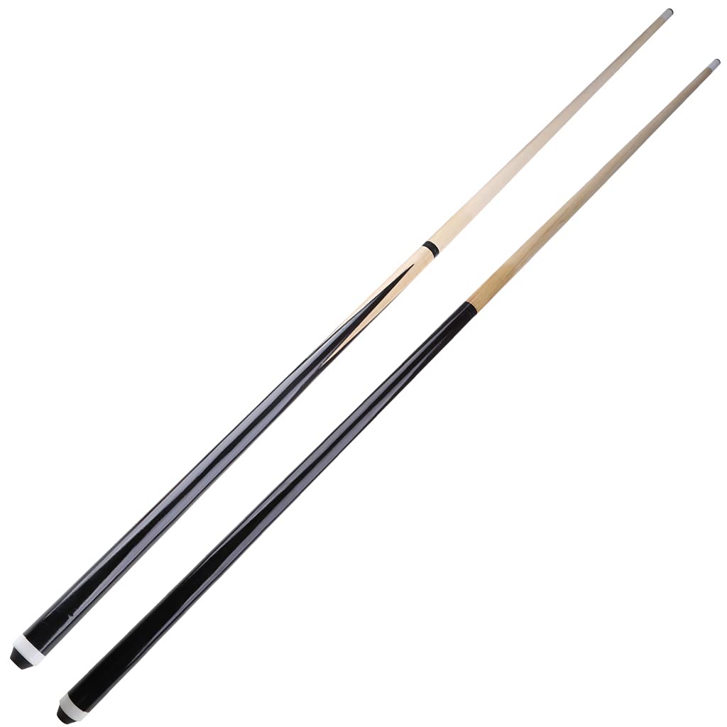 Queue De Billard 120 Cm Adulte, Lot de 2 queues de Billard 120 cm à Assembler avec Pointe de 12 mm pour Enfant et Adulte Idéal pour Les Espaces Restreints Et Les Jeunes - 120 cm/47in