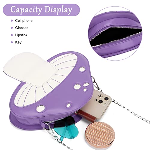 Women Unique Cute Mushroom Shaped Crossbody Purse Bags Small Lovely Shoulder Bags3