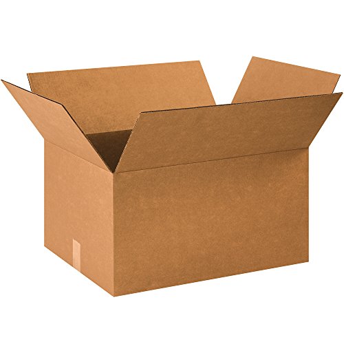 Image of PARTNERS BRAND 23x17x12 Corrugated Boxes, Medium, 23L x 17W x 12H, Pack of 10 | Shipping, Packaging, Moving, Storage Box for Home or Business, Strong Wholesale Bulk Boxes