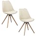 Produktbild SAILUN 2x dining chair retro küchenstuhl wohnzimmer stühle bürostühle mit holzbeinen satz von 2 modell c