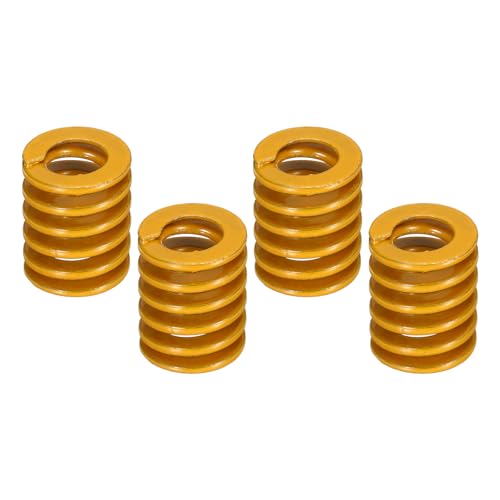 sourcing map 4 Pcs 3D Printer Die Spring 16mm OD 20mm Length Yellow