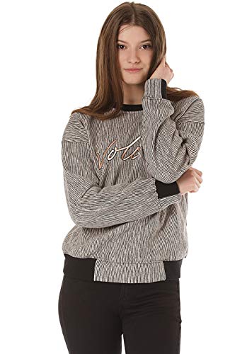 Volcom Allooover Crew Womens Sweater Small Stripe