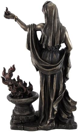 Greek Goddess Hestia Bronzed Statue Roman Vesta
