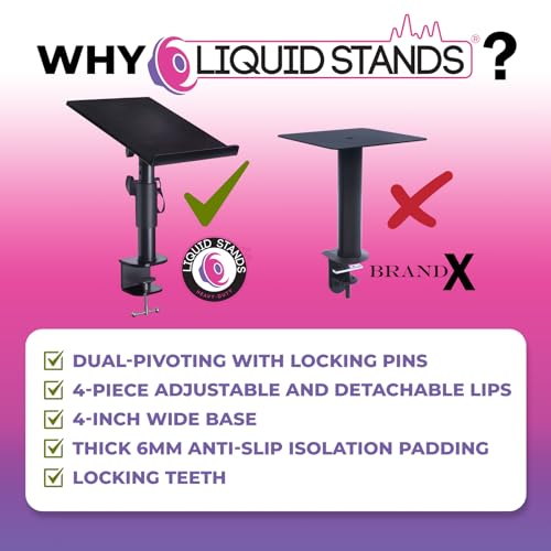 Liquid Stands MS112 Studio Monitor Stands - Music Studio Desktop Speaker Stands thumb #6