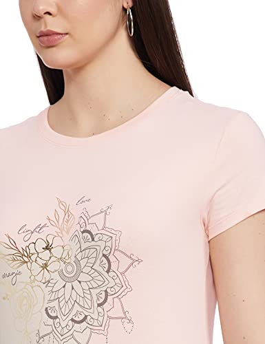 Image of Enamor Short Sleeve Crew Neck Regular Length Basic Crew T-Shirt - Slim Fit, Soft and Breathable Stretch Cotton - E147
