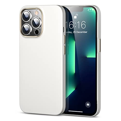 GOODVISH iPhone 13 Pro 用ケース 薄型 PC 指紋防止 擦り傷防止 耐衝撃カバー 6.1インチ アイフォン13 ケース 特殊な金属ボタン