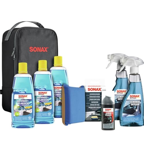 SONAX WinterSet (8-teilig) topfit geschützt und schonend durch die kalte Jahreszeit mit hochwertigen Autopflegeprodukten | Art-Nr. 07651410