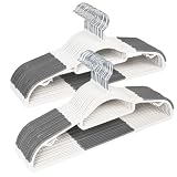 Bondream 30 Pack Plastic Clothes Hangers,Non Slip...