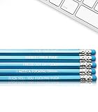 DILLIGAF Swear Word - Inspirational Pencils Engraved With Funny And Motivational Sayings For School And The Office