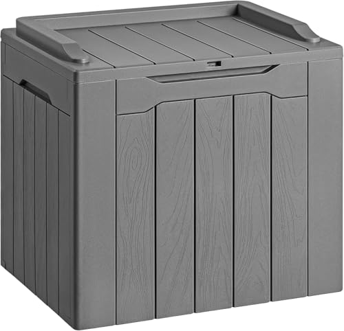 Image of The Artment Gray StorraDeck 117 Ltr Storage Box - Waterproof, UV-Resistant Resin Deck Box with Lockable Lid for Indoor & Outdoor Multipurpose Use | Durable Storage for Balcony, Hall, Garden & Patio