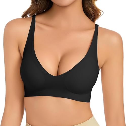 Manxing Reggiseno Senza Ferretto Push Up Donna...