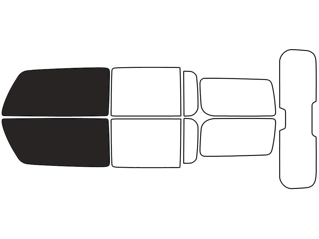 Rvinyl Window Tint Kit Compatible with Hummer H3 2006-2010 - Front Precut Kit - 20%