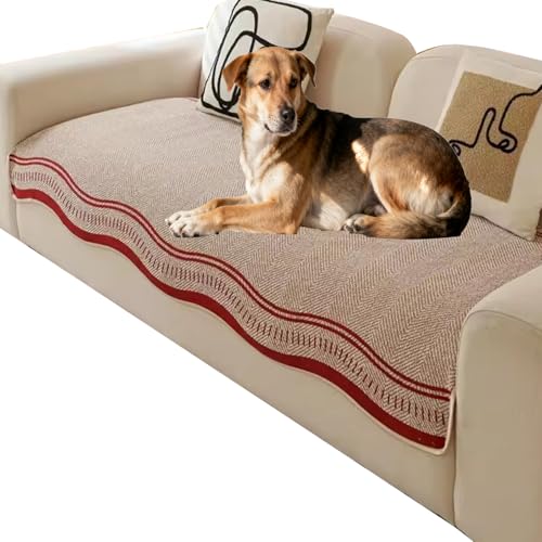 Housse de canapé chenille imperméable protection chien 90x120cm antidérapante - 2