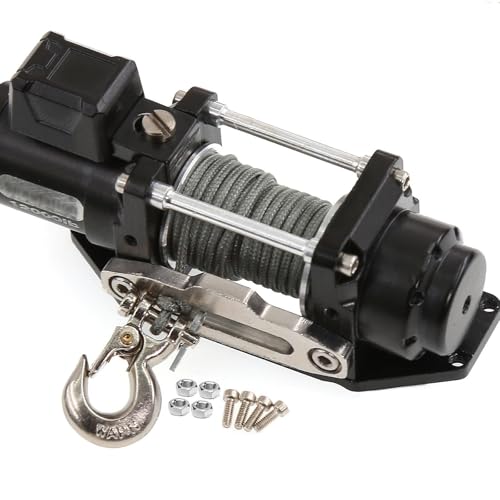 Winche eléctrico remoto para vehículos 1/10 y 1/8 escala miniatura 2