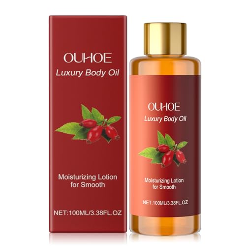 100ml Luxury Body Oil, Nourishing Aceite Corporal Hidratante, Aceite Corporal Reafirmante, Reduce Líneas, Textura Ligera de Absorción Rápida, Adecuada para Todos los Tipos de Piel