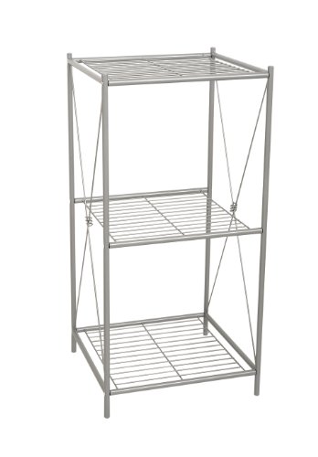 Zenna Home 2557NN, Cross Style Floor Stand, Satin Nickel