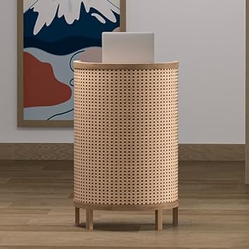 Reception Desk, Front Desk Reception Counter, Simple Cashier Cabinet for Office Reception Room, Checkout Counter, Supermarket, Beauty Salon, Internet Celebrity Clothing StoreColorRound,Siz