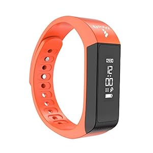 MevoFit Drive Fitness Band: Fitness Smartwatch and Activity Tracker for Men & Women (Drive – Orange)