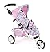 Produktbild Bayer Chic 2000 - Puppenbuggy Lola, Jogging-Buggy, Puppenjogger, Puppenwagen, Flowers, 612-53, Flowers, Rosa, 70 x 33 x 62 cm