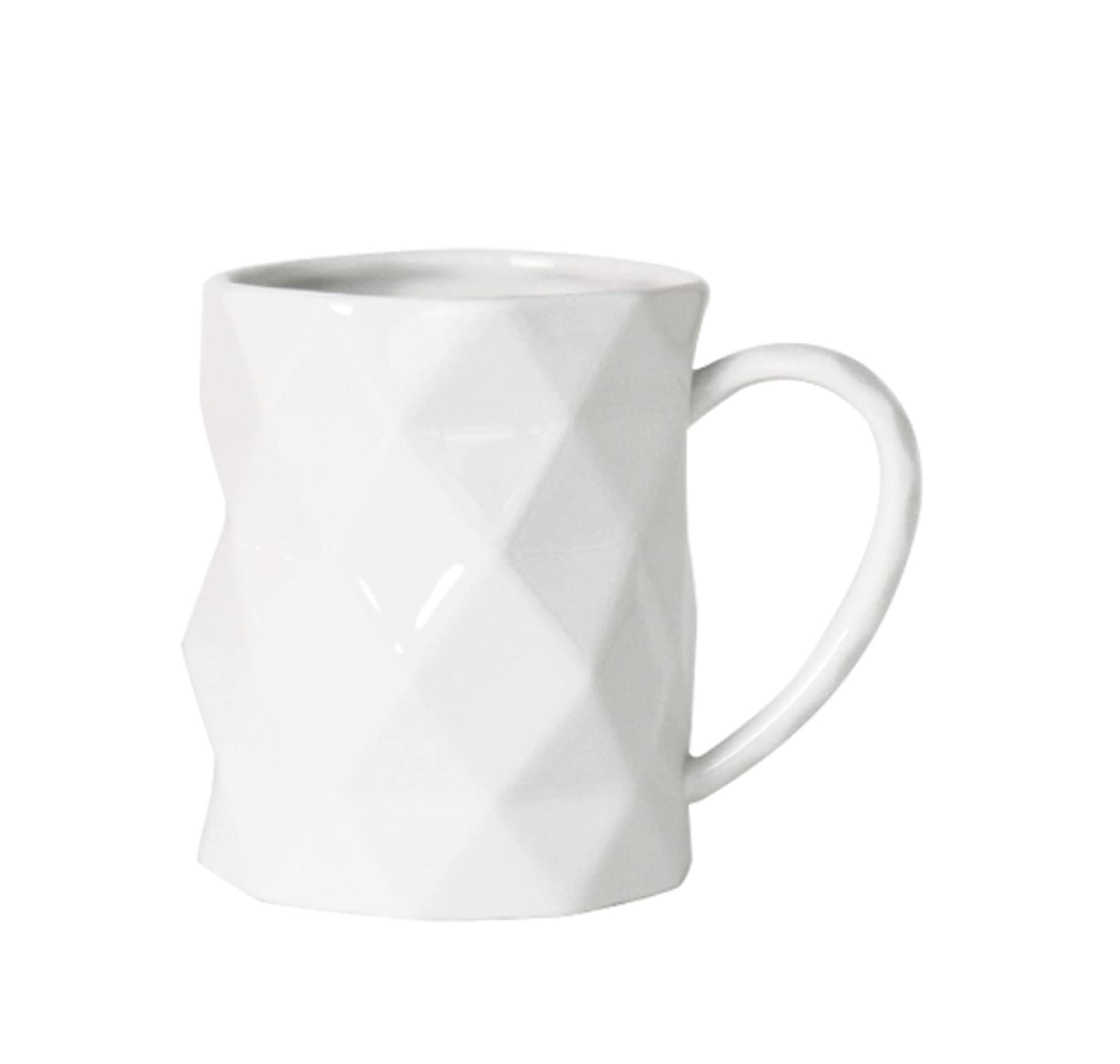 Mug en céramique artisanale blanche haute qualité fait main en faïence