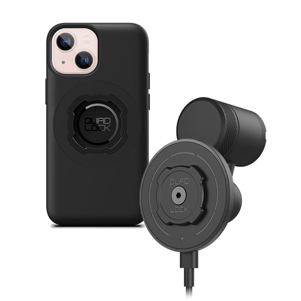 Quad Lock Vent Car Phone Holder Kit with MAG Wireless Charging Head V2 and MAG Phone Case for