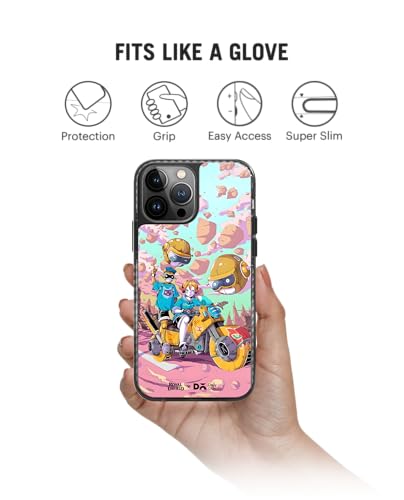 Image of DailyObjects Neu Dystopia Stride 2.0 Magnetic Case Cover Compatible with iPhone 14 Pro Max | Wireless Charging Slim Back Cover | 2 Layer Edge Protection & Shockproof