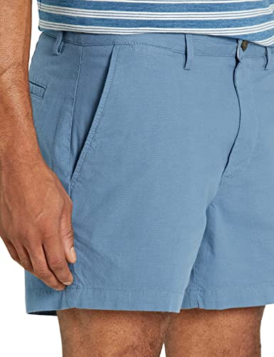 Image of Amazon Essentials Men's Slim-Fit 5 inch Flat-Front Comfort Stretch Khaki Chino Shorts with Elastic Waistband