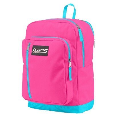 Sac à dos Jansport 37L rose fluorescent idéal pour le lycée et les sorties