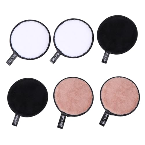 BIUDECO 6 Piezas almohadillas para desmaquillar esponja maquillaje almohadillas faciales reutilizables Puff de limpieza de la cara