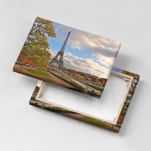 Tableau Murale d'art Tour Eiffel Automne Fine Art sur Toile Wallfluent