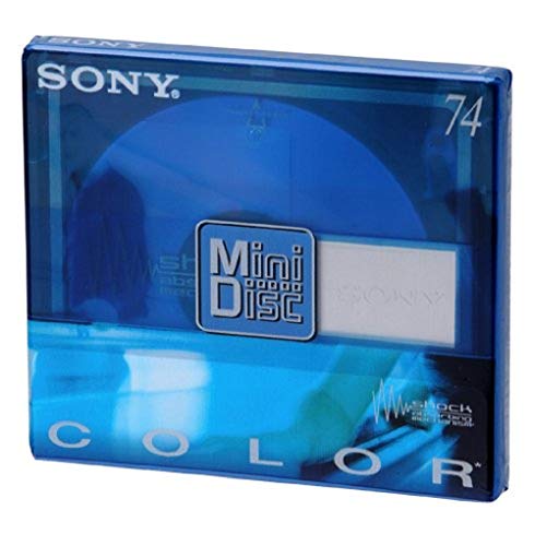 SONY ~ Blank Minidisc ~ 74 Minutes - MDW-74AL (Sapphire Blue)