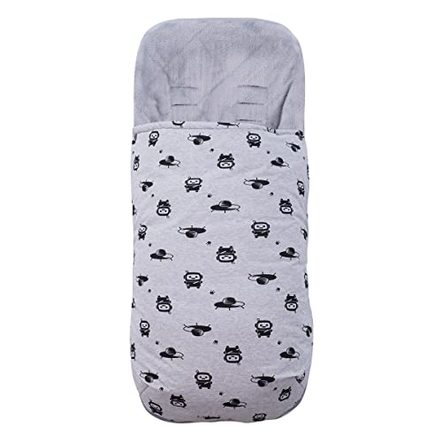 JYOKO Kids Saco para Cochecito Compatible con Baby Jogger City Mini Joolz (Polar, Robot Space)