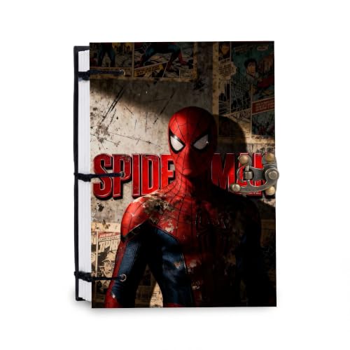 Image of Spider Wall Diary Notebook 7x5 Inch 160 Pages Unruled Journal for Notes