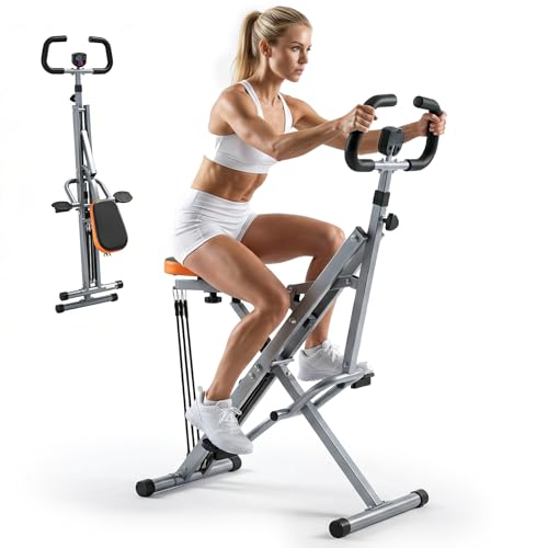 DUMOS Squat Machine, 330 LBS Heavy Duty Full Body Exercise Rower for Women