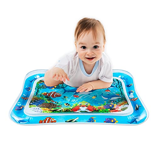 Image of VOCH GALA Inflatable Tummy Time Water Mat, Baby Toys for 3 6 9 12 Months Infant Boys Girls, Ideal Gift for Baby to Meet Milestone