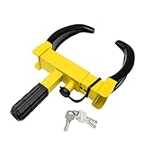 Wheel Clamp Lock Adjustable Security Trailer Wheel Lock Anti Theft Fit Max 11.7" Tire Width for ATV