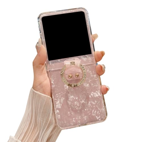 TRIPLE RIVER�EFor Moto Razr �P�[�X 50 Ultra �J�o�[ �܂肽���݌^ �L�k���͗l ���C���X�g�[�� ��̌^�����O�t�� For ���g���[�� ���[�U�[ �E���g�� �ی�P�[�X(�s���N)