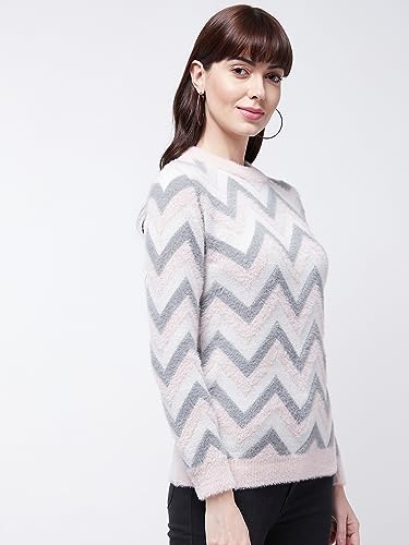 Image of Modeve Women Checkered Sweater for Winters