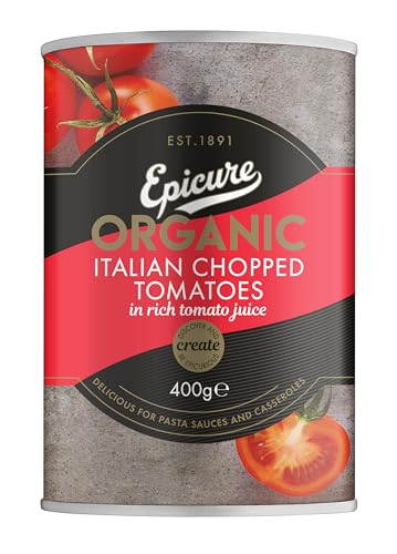 Epicure Organic Italian Chopped Tomatoes in Rich Tomato Juice, 14.11 oz ℮ 400 g (B08F8QR464) Amazon Price History, Amazon Price Tracker