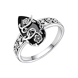 Generico Anillos Bohemios Para La Mujer,Joyas De Con Gema Negra | Anillos Elegantes,Para Mujeres Festival De Música Viajes Uso Diario Vacaciones En La Playa Noches Románticas San,