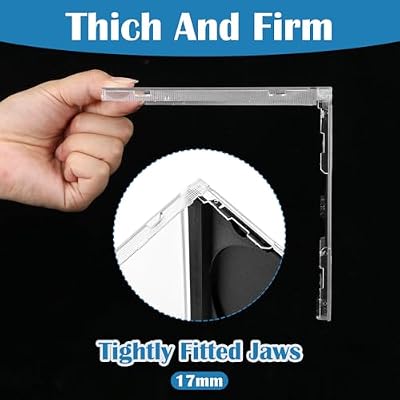 Upgraded Standard Single Clear CD Jewel Case,CD Storage Case with Assembled Black Tray, Thickened Material, 25 Pack