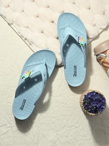 Image of DOCTOR HEALTH SUPER SOFT Ultra Soft Cushion Footbed Women Slipper | Comfortable Light Weight With Waterproof Slippers |Adult Flip Flops Mild Acupressure | Everyday Wear